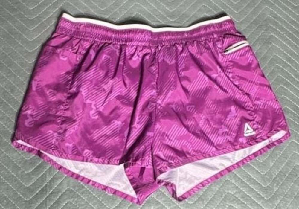 Reebok Women's Running Shorts Size M Purple Patterned Athletic